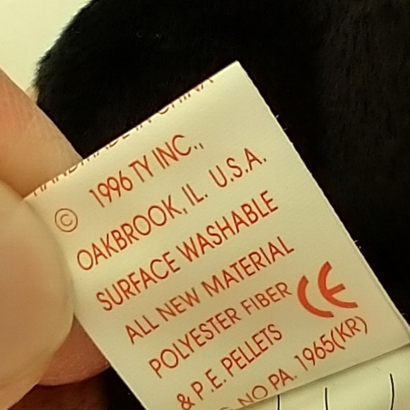 Ty Beanie Baby DOBY the Doberman 1996 - Picture 6 of 7